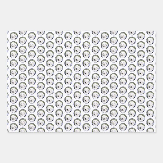 Old English Sheepdog Puppy Painting - Dog Art Geschenkpapier Set (Vorderseite 2)