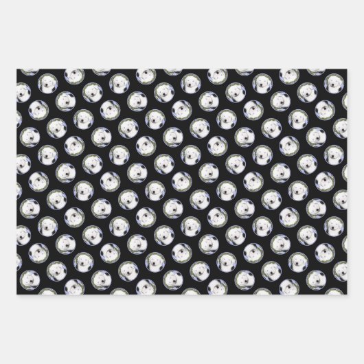 Old English Sheepdog Puppy Painting Dog Art Geschenkpapier Set (Vorderseite 3)