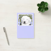 Old English Sheepdog Puppy Painting - Dog Art Post-it Klebezettel (Büro)