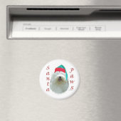 Old English Sheepdog Santa Paws Magnet (In Situ (Geschirrspüler))