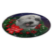 Old English Sheepdog Schneidebrett (Ecke)