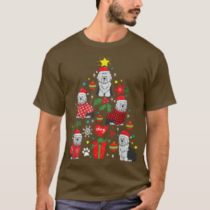 Old English Sheepdog Sheepie Christmas Tree Xmas P T-Shirt
