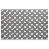 Old English Sheepdog Silhouetten Gemustert Stoff (Fat Quarter (45,7 x 55,9 cm))