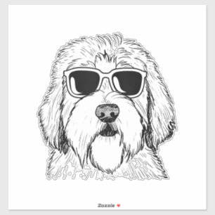 Old English Sheepdog Sketch Zeichne Art Dog Lover Aufkleber