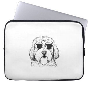 Old English Sheepdog Sketch Zeichne Art Dog Lover Laptopschutzhülle