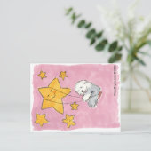 Old English Sheepdog Star Postkarte (Stehend Vorderseite)