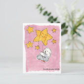 Old English Sheepdog Star Postkarte (Stehend Vorderseite)