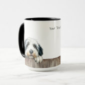 Old English Sheepdog Tasse (Vorderseite Links)