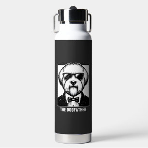 Old English Sheepdog The Dogfather Smoking Tuxedo  Trinkflasche