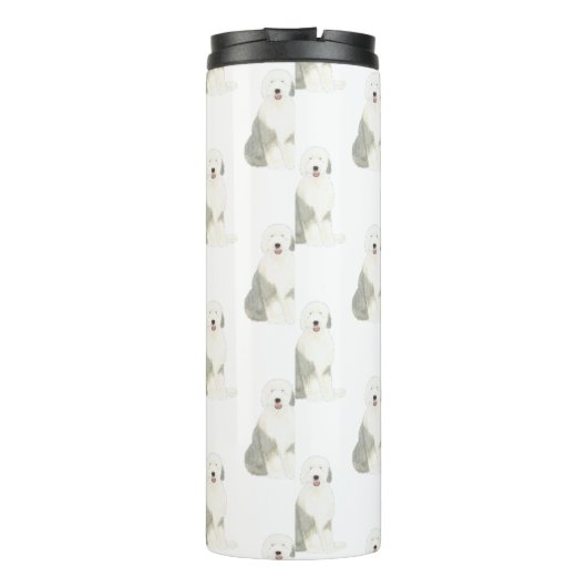 Old English Sheepdog Thermosbecher (Rückseite)