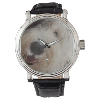 Old English Sheepdog Watch - Schneefass Armbanduhr