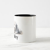 Old English Sheepdog Watercolor Tasse (Mittel)