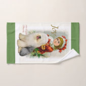 Old English Sheepdog Weihnachten Badhandtuch Set (Handtuch)