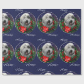 Old English Sheepdog Weihnachten Geschenkpapier (Flach)