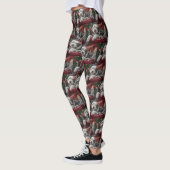 Old English Sheepdog Weihnachts-Festival Leggings (Links)