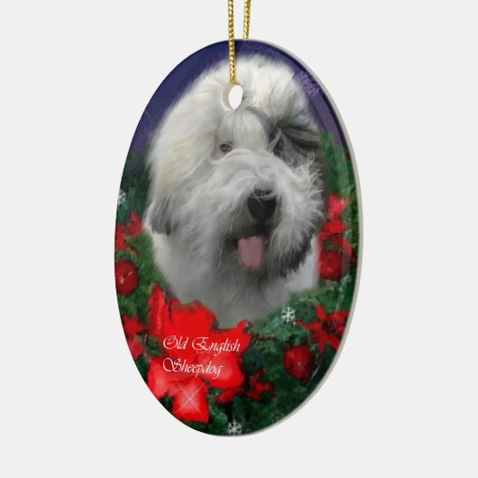 Old English Sheepdog Weihnachtsgeschenke Ornament (Links)