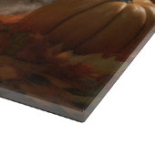 Old English Sheepdog Welpe Autumn Delight Pumpkin Schneidebrett (Ecke)