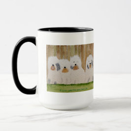 Old English Sheepdogs Original Art Tasse