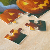 Old English Sheepdogs Pumpkin Halloween Funny Puzzle (Seite)