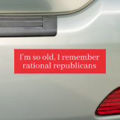 Old enough to remember rational republicans autoaufkleber (Auf Auto)