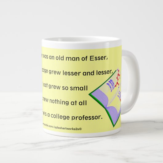 "Old Essor Professor" Jumbo-Tasse (Vorderseite Rechts)