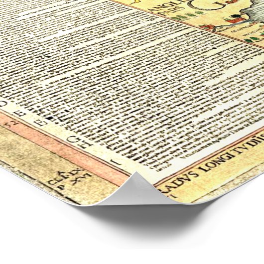 Old Europe Fun Map Poster (Ecke)