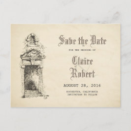 Old Fairy Tale Save the Date Vintag Ankündigungspostkarte