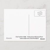 Old Faithful 1948 Postcard Postkarte (Rückseite)