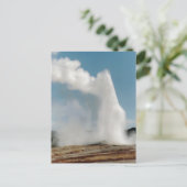 Old Faithful 2009 Postkarte (Stehend Vorderseite)