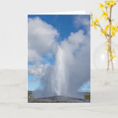 Old Faithful Geyser Faltkarte Karte (Gelbe Blume)