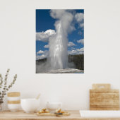 Old Faithful Geyser - Fine Art Print Poster (Küche)