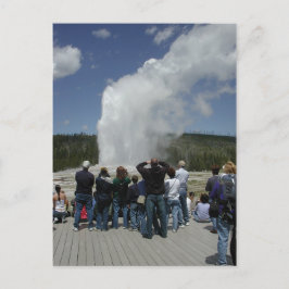 Old Faithful Geyser Postkarte