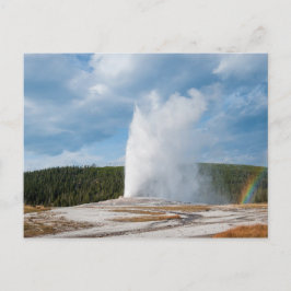 Old Faithful Geyser Postkarte