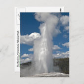 Old Faithful Geyser - Postkarte (Vorne/Hinten)