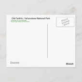 Old Faithful Geyser - Postkarte (Rückseite)