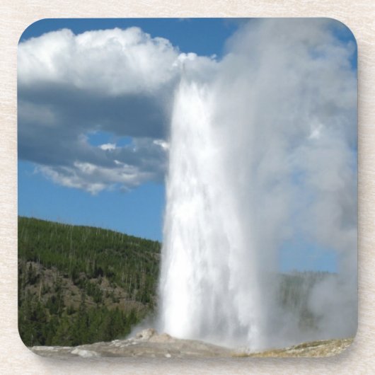 Old Faithful Geyser Untersetzer Set (Vorderseite)