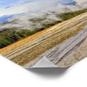 Old Faithful Geyser, Yellowstone Nationalpark Poster (Ecke)