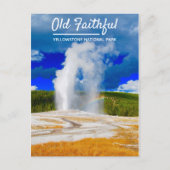 Old Faithful Geyser | Yellowstone-Nationalpark Postkarte (Vorderseite)