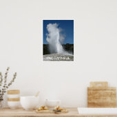 Old Faithful Geyser, Yellowstone Nationalpark, Way Poster (Küche)