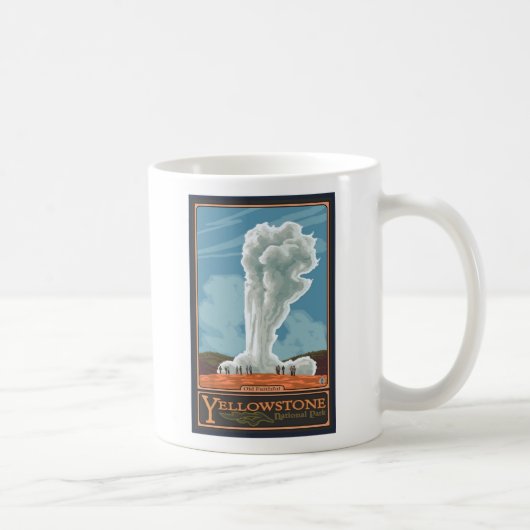 Old Faithful Geyser - Yellowstone Nat'l Park Kaffeetasse (Rechts)