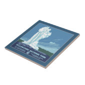 Old Faithful - Vintag Graphics Fliese (Seite)