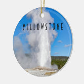 Old Faithies Yellowstone Nationalpark Keramik Ornament (Links)