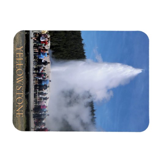 Old Faithies Yellowstone Nationalpark Magnet (Horizontal)