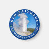 Old Faithies Yellowstone Nationalpark Magnet (Vorne)