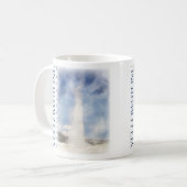 Old Faithty, Yellowstone Nationalpark Kaffeemaschi Kaffeetasse (Vorderseite Links)