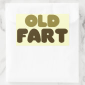 Old Fart Rechteckiger Aufkleber (Tasche)