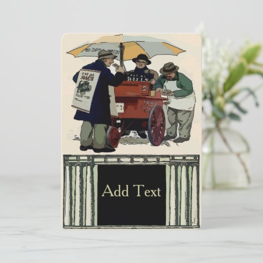 Old Fashion Cookout Party Einladung (Stehend Vorderseite)