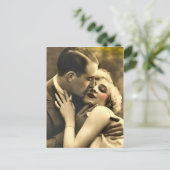 Old Fashion Couple Postcard Postkarte (Stehend Vorderseite)