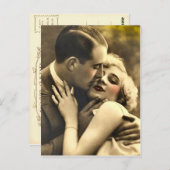 Old Fashion Couple Postcard Postkarte (Vorne/Hinten)