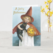 Old Fashion Halloween Card Karte (Gelbe Blume)
